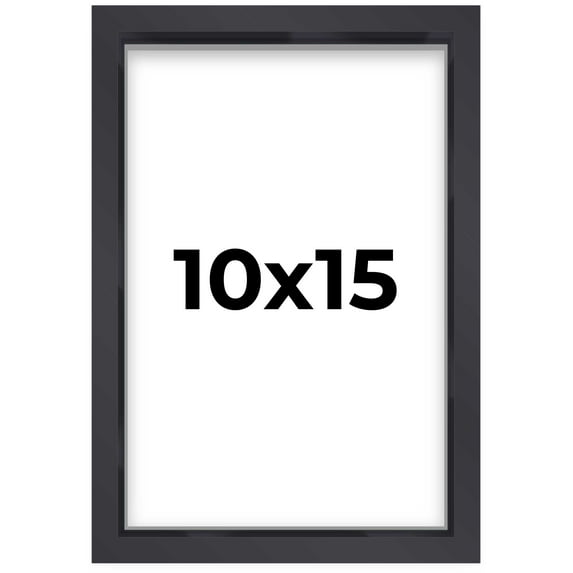 10x15 Black Shadowbox Frame - Interior Size 10x15 by 1 Inches - Made to Display Items Up To 1 Inches Deep