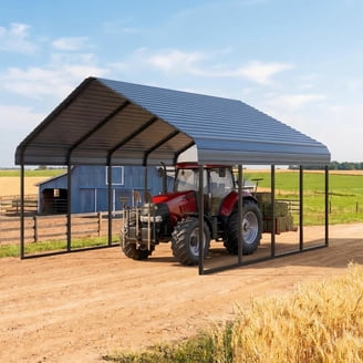 KING BIRD Large Shelter 10'x15' Anti-Snow Carport Canopy, Outdoor