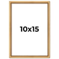 thumbnail image 1 of 10x15 Frame Beaded Gold Solid Wood Picture Frame | 0.75 Inches Moulding Width | Liscio Oro, 1 of 8