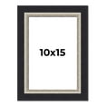 thumbnail image 1 of 10x15 Frame Black Real Wood Picture Frame Width 2.25 Inches | Interior Frame Depth 0.5 Inches |, 1 of 8