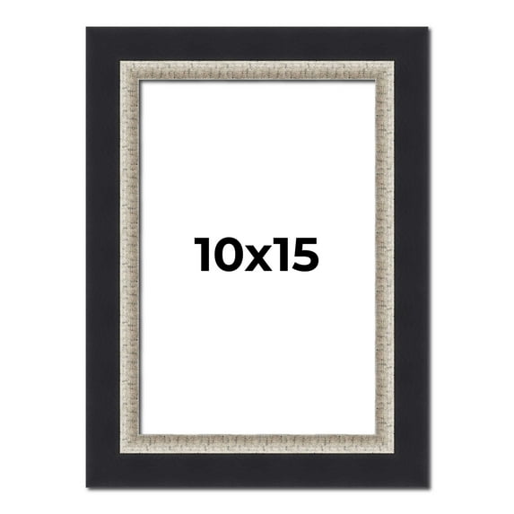 10x15 Frame Black Real Wood Picture Frame Width 2.25 Inches | Interior Frame Depth 0.5 Inches |