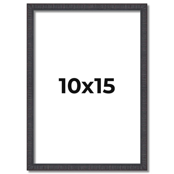 10x15 Frame Brown Picture Frame - Complete Modern Photo Frame Includes UV Acrylic Shatter Guard