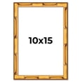 thumbnail image 1 of 10x15 Frame Gold Bamboo Solid Wood Picture Frame | 0.75 Inch Moulding Width | Interior Frame Depth, 1 of 8