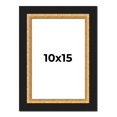 thumbnail image 1 of 10x15 Frame Gold Real Wood Picture Frame Width 2.25 Inches | Interior Frame Depth 0.5 Inches |, 1 of 8