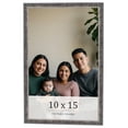 thumbnail image 1 of 10x15 Frame Silver Grey Distressed Solid Wood Picture Frame | 0.75 Inch Moulding Width | Interior, 1 of 8
