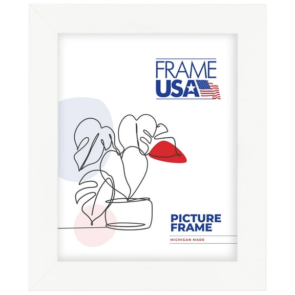 10x15 Picture Frame White Affordable Medium, 76808-589, 1.25 Inch MDF, Glass