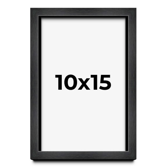 10x15 Shadow Box Frame Grey Charcoal Black | 0.875 Inches Deep | Solid Wood Shadowbox Display Frame