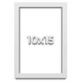 thumbnail image 1 of 10x15 Shadow Box High Gloss White Display Frame | 1.625 Inches Deep | 1 Inch Moulding Width | Solid, 1 of 4