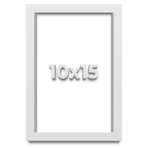 10x15 Shadow Box High Gloss White Display Frame | 1.625 Inches Deep | 1 Inch Moulding Width | Solid