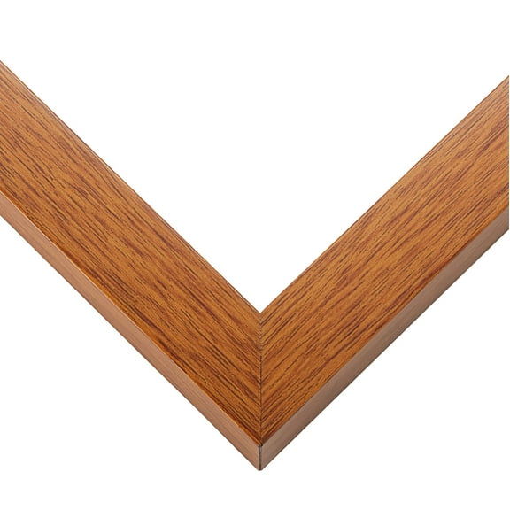 10x16 Flat Brown Picture Frame - UV Acrylic, Foam Board Backing, Hanging Hardware