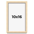 thumbnail image 1 of 10x16 Frame Beige Real Wood Picture Frame Width 0.75 inches | Interior Frame Depth 0.5 inches |, 1 of 8