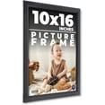 thumbnail image 1 of 10x16 Frame Black Passaggi Solid Wood Picture Frame Width 1.5 Inches | Interior Depth 0.5 Inches |, 1 of 8