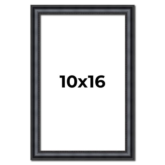 10x16 Frame Black Real Wood Picture Frame Width 1.25 inches | Interior Frame Depth 0.5 inches |