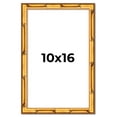 thumbnail image 1 of 10x16 Frame Gold Bamboo Picture Frame - Complete Modern Photo Frame Includes UV Acrylic Shatter, 1 of 8