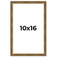 thumbnail image 1 of 10x16 Frame Gold Kingsley Distressed Solid Wood Picture Frame Width 0.75 Inches | Interior Frame, 1 of 8