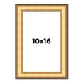 thumbnail image 1 of 10x16 Frame Gold Plein Aire Solid Wood Picture Frame Width 2 Inches | Interior Frame Depth 0.5, 1 of 8