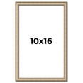 thumbnail image 1 of 10x16 Frame Silver Real Wood Picture Frame Width 0.75 Inches | Interior Frame Depth 0.5 Inches |, 1 of 8