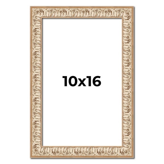 10x16 Frame White Real Wood Picture Frame Width 1.5 inches | Interior Frame Depth 0.5 inches |