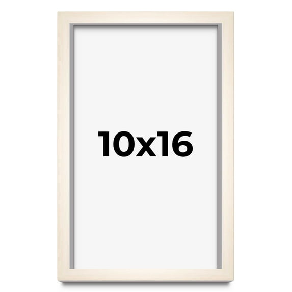 10x16 Frame White Wheat Solid Wood Picture Frame | Moulding Width 0.75 Inches | Interior Depth 0.5