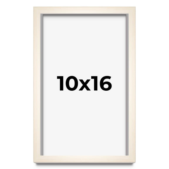 10x16 Frame White Wheat Solid Wood Picture Frame | Moulding Width 0.75 Inches | Interior Depth 0.5