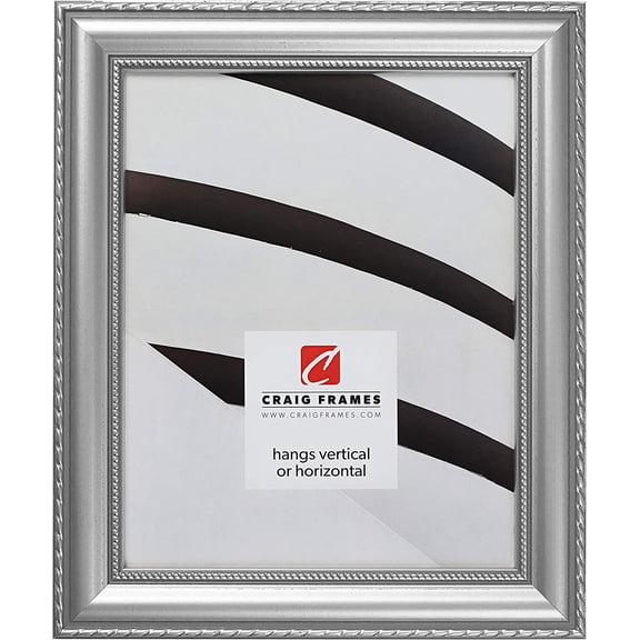 10x16 Picture Frame, Ornate Silver