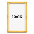 thumbnail image 1 of 10x16 Shadow Box Frame Gold | 1.625 Inches Deep Real Wood Traditional Shadowbox Display Frame | UV, 1 of 5