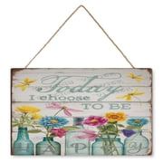 10x16 IN Square Funny Wood Sign - Today I Choose Be Happy Motivational Quote, Great for Indoor Spaces, Perfect Gift for Birthdays, Holidays, and Anyone Who Enjoys Uplifting Messages