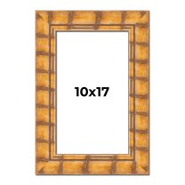10x17 Frame Beige Real Wood Picture Frame Width 3 inches | Interior Frame Depth 0.5 inches |