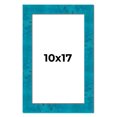 thumbnail image 1 of 10x17 Frame Blue Teal Burl Wood Picture Frame | 1.75 Inch Moulding Width | Interior Frame Depth 0.5, 1 of 8
