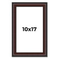 thumbnail image 1 of 10x17 Frame Brown Round Mahogany Solid Wood Picture Frame | 1.625 Inch Moulding Width | with UV, 1 of 8