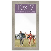 10x17 Frame Grey Real Wood Picture Frame Width 1.5 Inches | Interior Frame Depth 0.5 Inches | Barn
