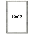 thumbnail image 1 of 10x17 Frame Silver Grey Distressed Solid Wood Picture Frame | 0.75 Inch Moulding Width | Interior, 1 of 8