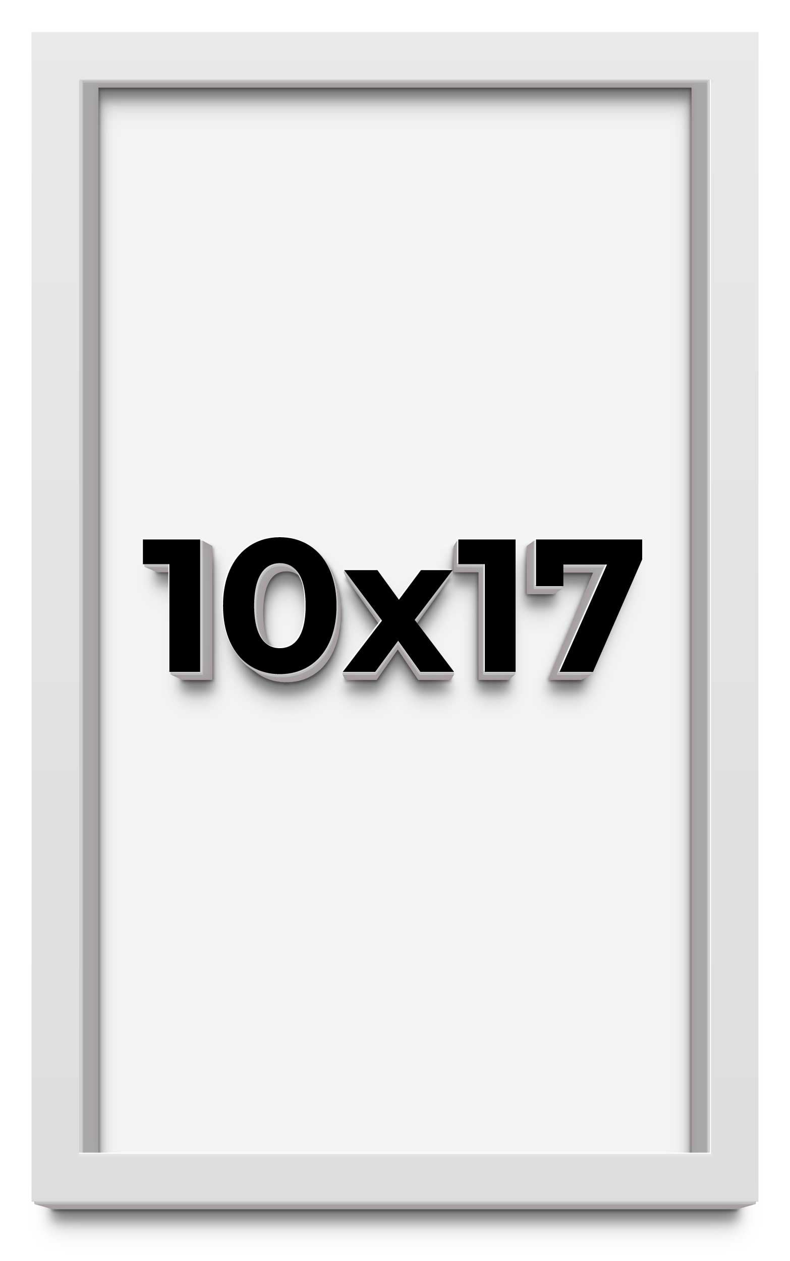 10x17 Shadow Box Frame White | 1 Inches Deep Real Wood Contemporary ...