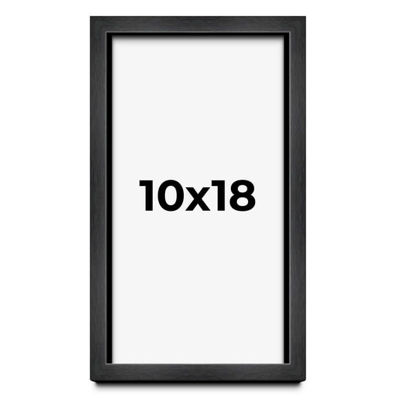10x18 Black Shadowbox Frame - Interior Size 10x18 by 1 Inches - Made to Display Items Up To 1 Inches Deep