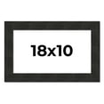 thumbnail image 1 of 10x18 Contemporary Black Picture Frame - UV Acrylic, Foam Board Backing, Hanging Hardware, 1 of 8