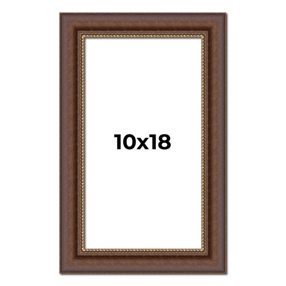 10x18 Copper and Brown Real Wood Picture Frame Width 2 inches | Interior Frame Depth 0.5 inches |