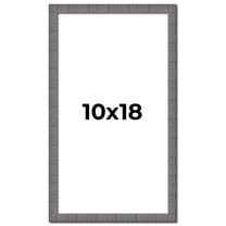 10x18 Frame Blue Kingsley Pewter Solid Wood Picture Frame Width 0.75 Inches |Interior Depth 0.5