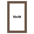 thumbnail image 1 of 10x18 Frame Brown Farmhouse Solid Wood Picture Frame Width 1.5 Inches | Interior Frame Depth 0.5, 1 of 8