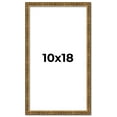 thumbnail image 1 of 10x18 Frame Gold Kingsley Distressed Solid Wood Picture Frame Width 0.75 Inches | Interior Frame, 1 of 8