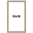 thumbnail image 1 of 10x18 Frame Silver Real Wood Picture Frame Width 0.75 Inches | Interior Frame Depth 0.5 Inches |, 1 of 8