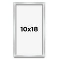 thumbnail image 1 of 10x18 Frame Silver Whitewashed Wood Grain Solid Wood Shadow Box | 0.75 Inch Moulding Width | 0.75, 1 of 8