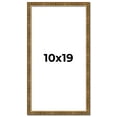 thumbnail image 1 of 10x19 Frame Gold Kingsley Distressed Solid Wood Picture Frame Width 0.75 Inches | Interior Frame, 1 of 8