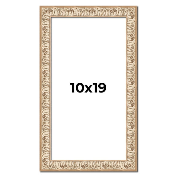 10x19 Frame White Real Wood Picture Frame Width 1.5 inches | Interior Frame Depth 0.5 inches |