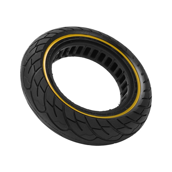 10x2.5 Inch Replacement Solid Honeycomb Tire for Electric Scooters Yellow Non-Pneumatic Tubeless Wheel