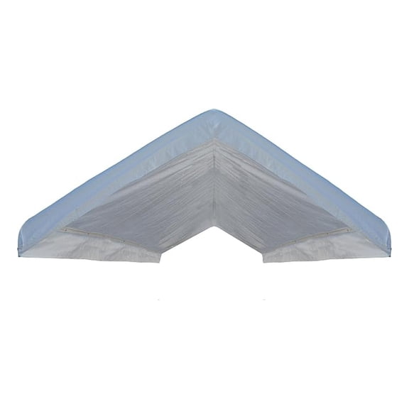 Waterproof Canopy Cover 10x20, White Valance Heavy Duty Outdoor Tent Top Replacement; Fits Most 10'x20' Frames; UV Treated & Easy Setup
