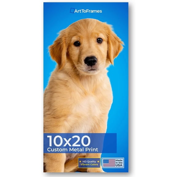 10x20 Custom Metal Photo Print, Upload Your Own Image on Metal, Personalized Wall Art