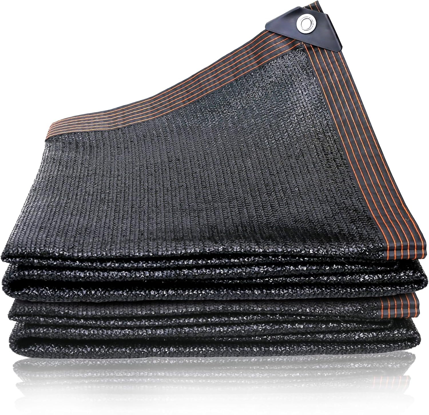 10x20 FT Shade Cloth with Grommets, 80% Outdoor Sunblock Shade Cloth Cover for Plants, Canopy, Garden, Porch, Greenhouse, Pools, Garage (Black)