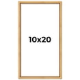thumbnail image 1 of 10x20 Frame Beaded Gold Solid Wood Picture Frame | 0.75 Inches Moulding Width | Liscio Oro, 1 of 8