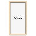 thumbnail image 1 of 10x20 Frame Beige Real Wood Picture Frame Width 0.75 inches | Interior Frame Depth 0.5 inches |, 1 of 8