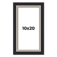 thumbnail image 1 of 10x20 Frame Black Real Wood Picture Frame Width 2.25 Inches | Interior Frame Depth 0.5 Inches |, 1 of 8